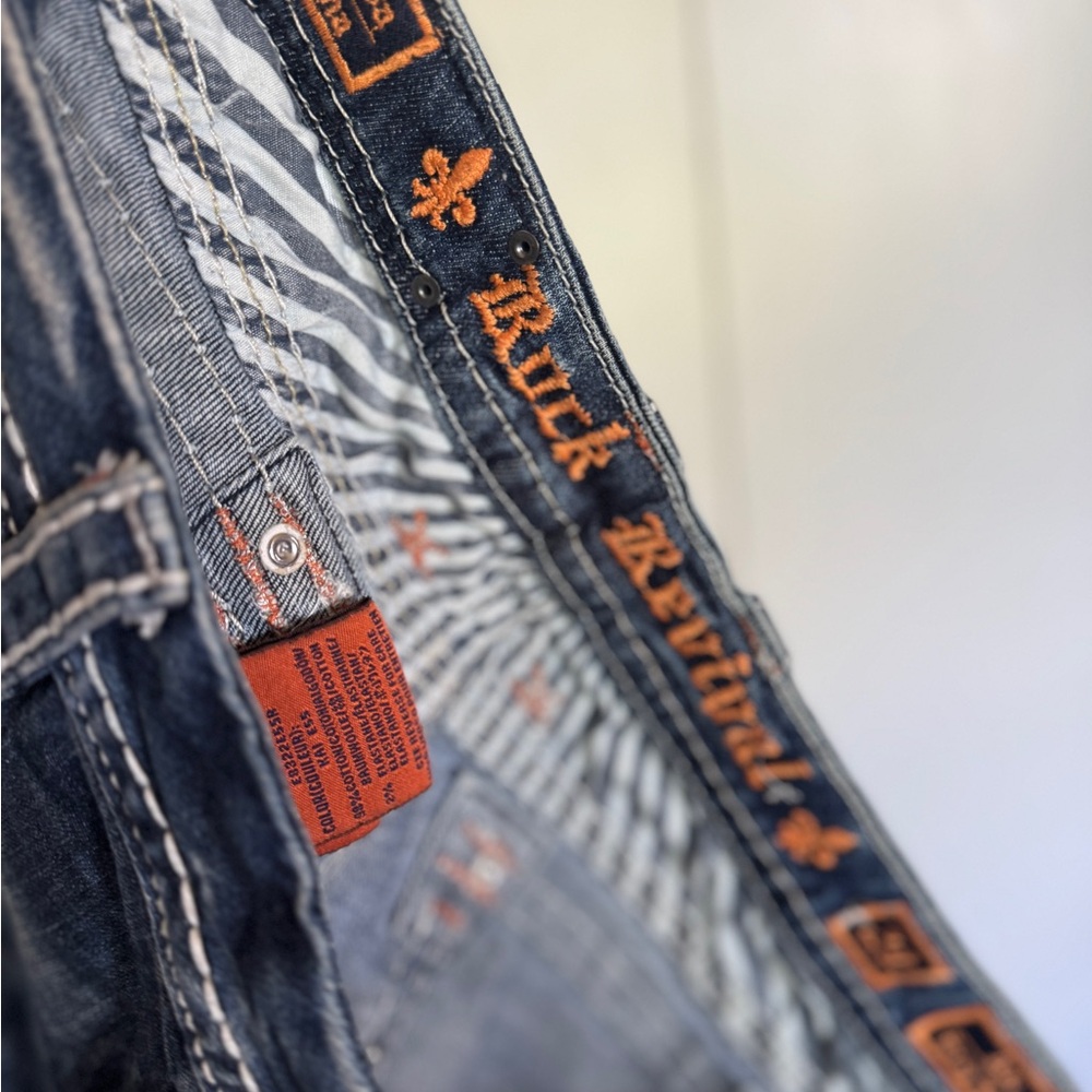 Rock Revival Dark Blue Denim Pants - Picture 4 of 6